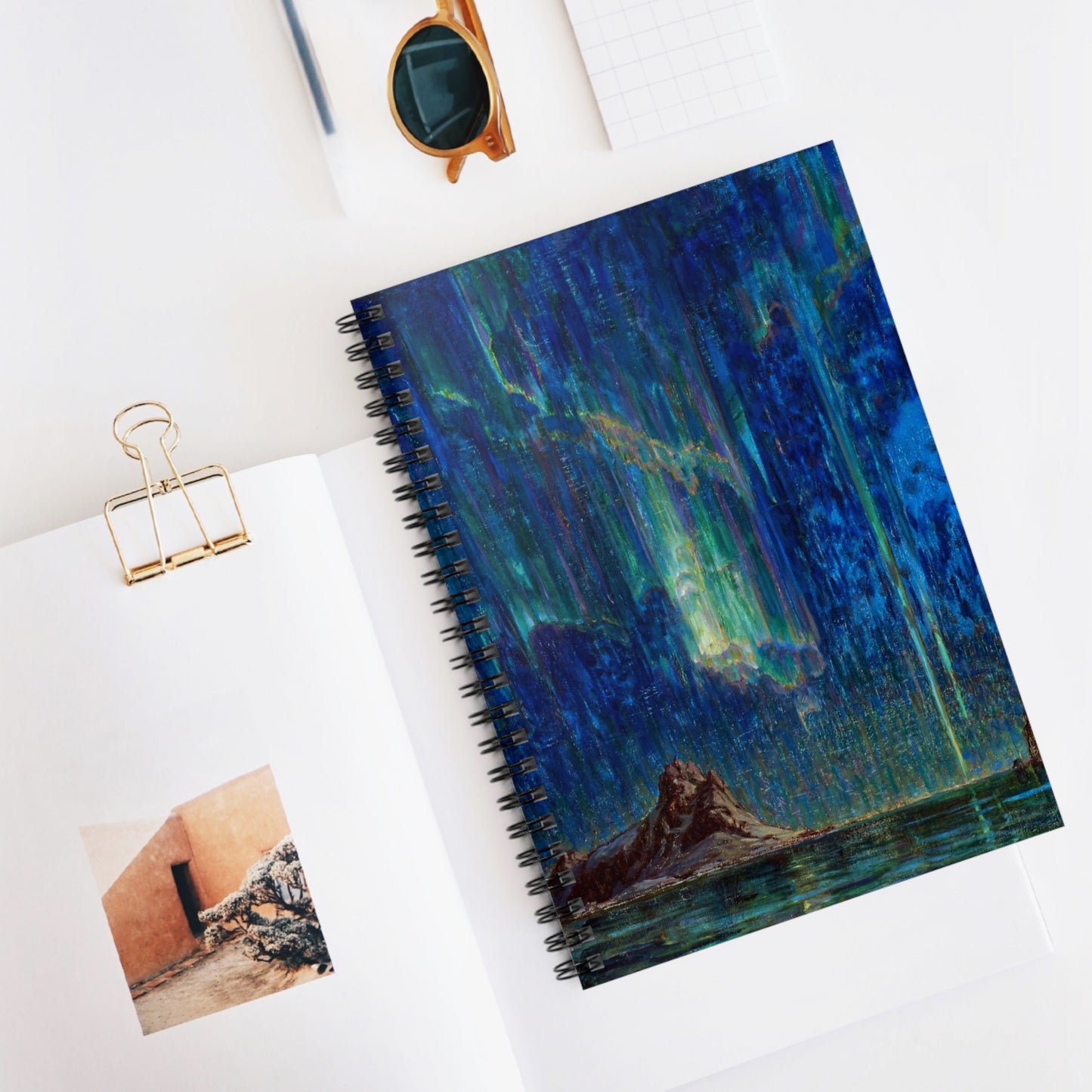 Spiral Notebook - Aurora borealis