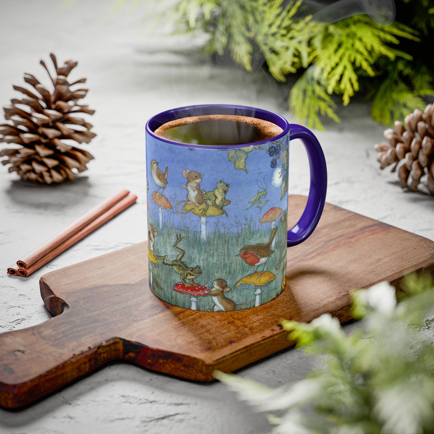 Musical Chairs Blue Mug