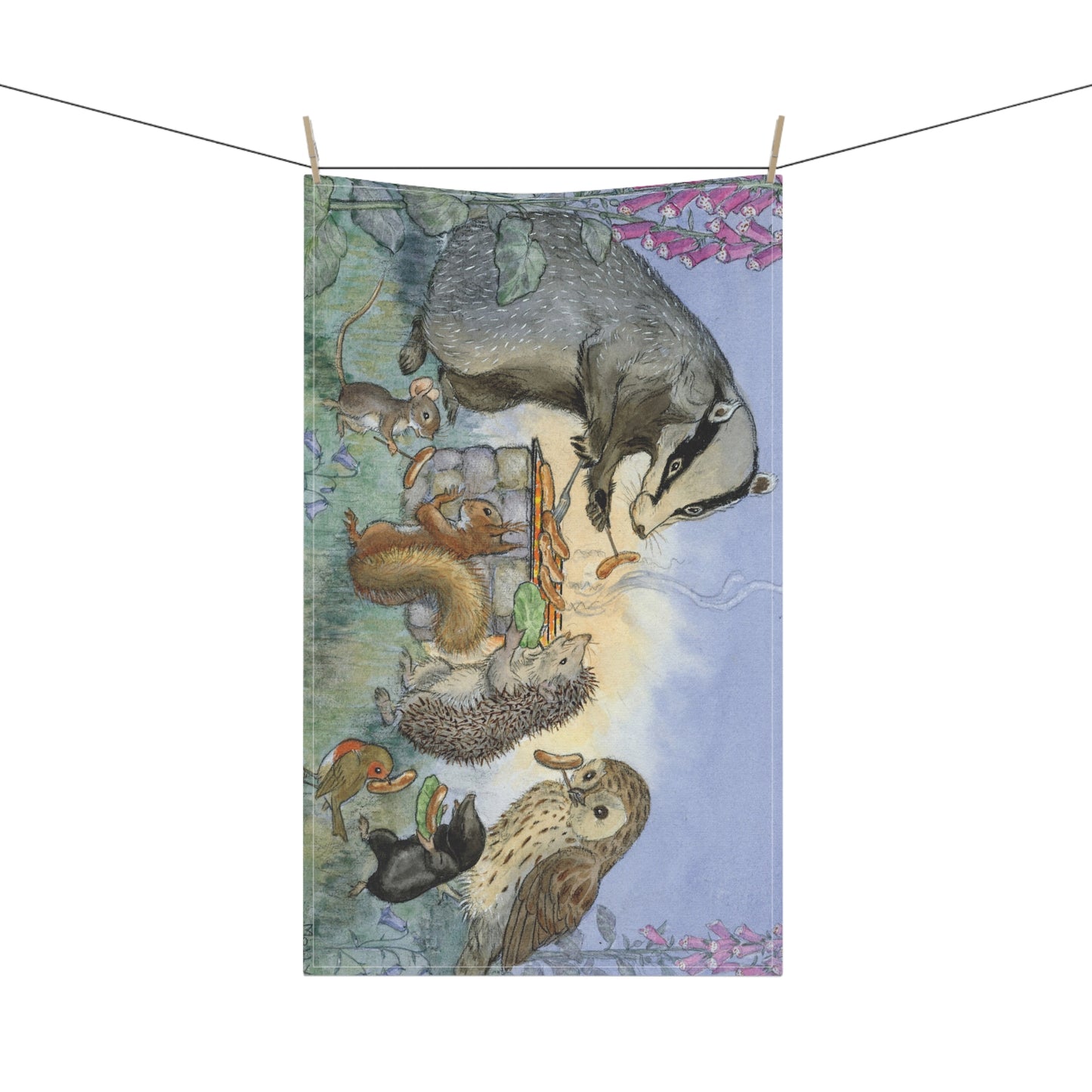 Badger's BBQ Tea Towel