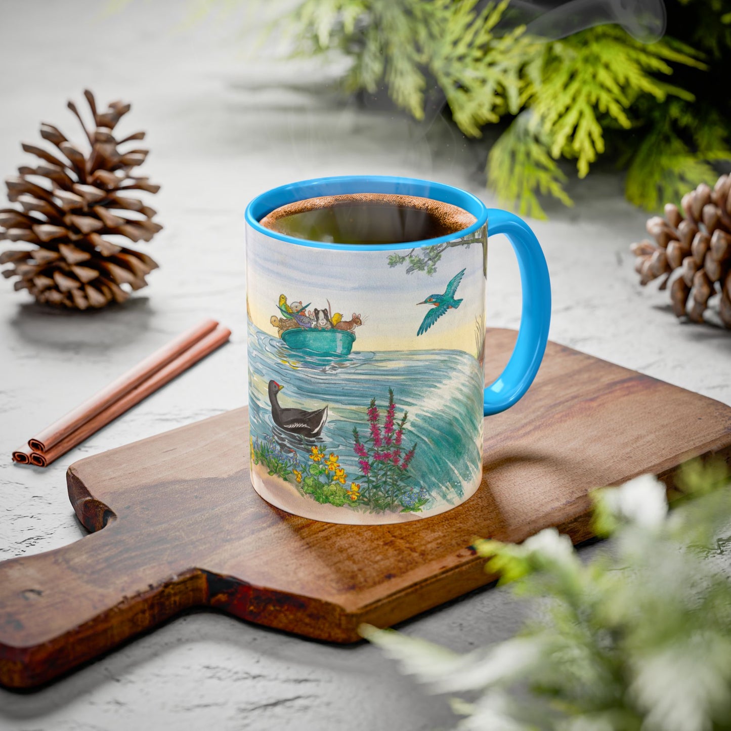 Waterfall Blue Mug