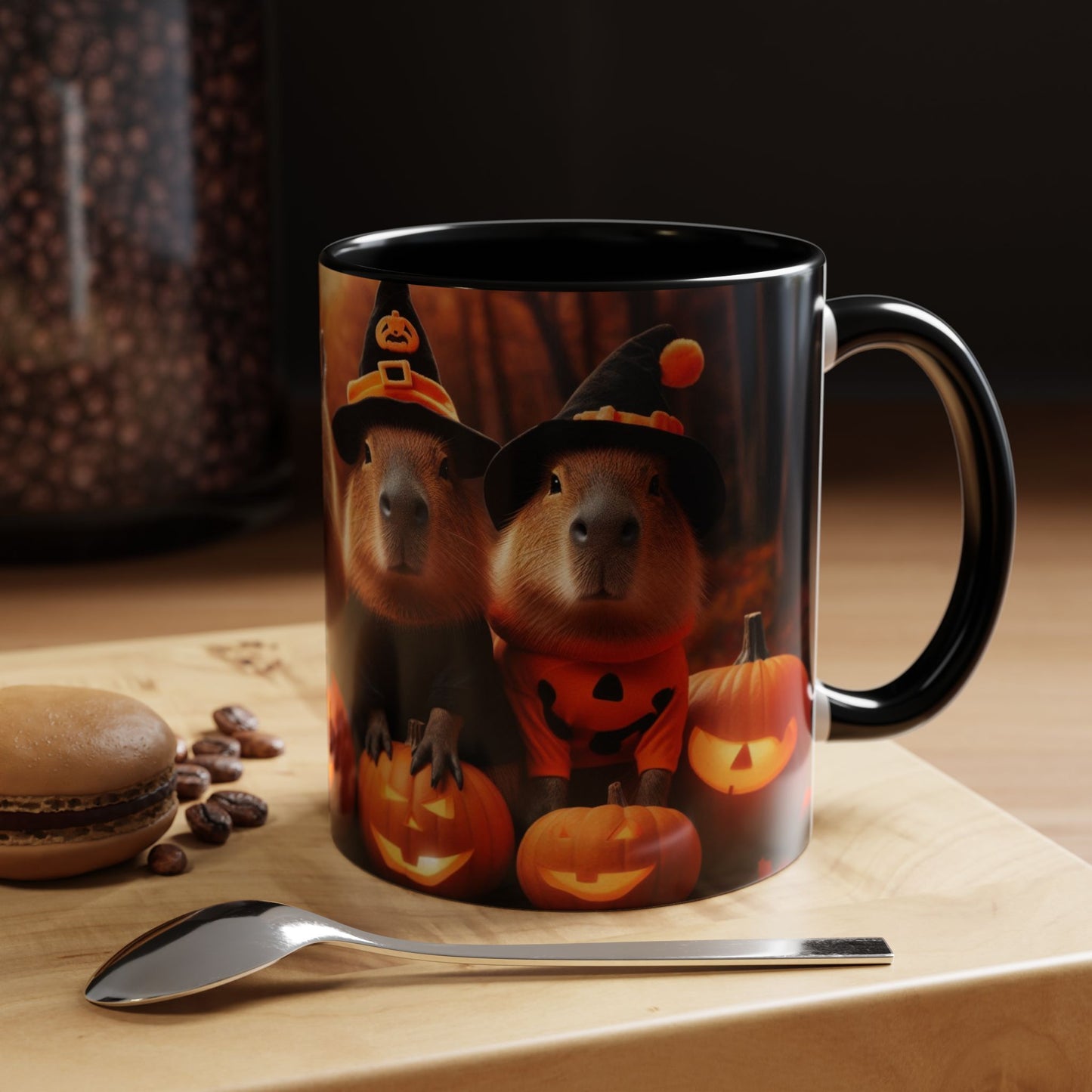 Halloween capybara mug