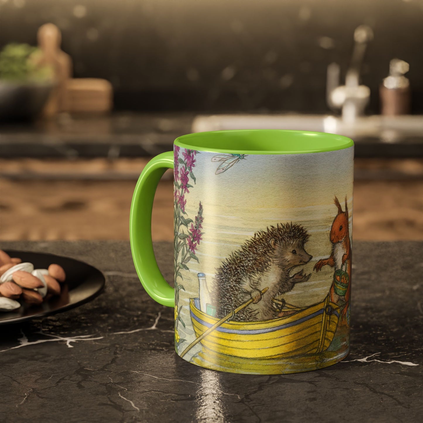 River Crossing Green Mug