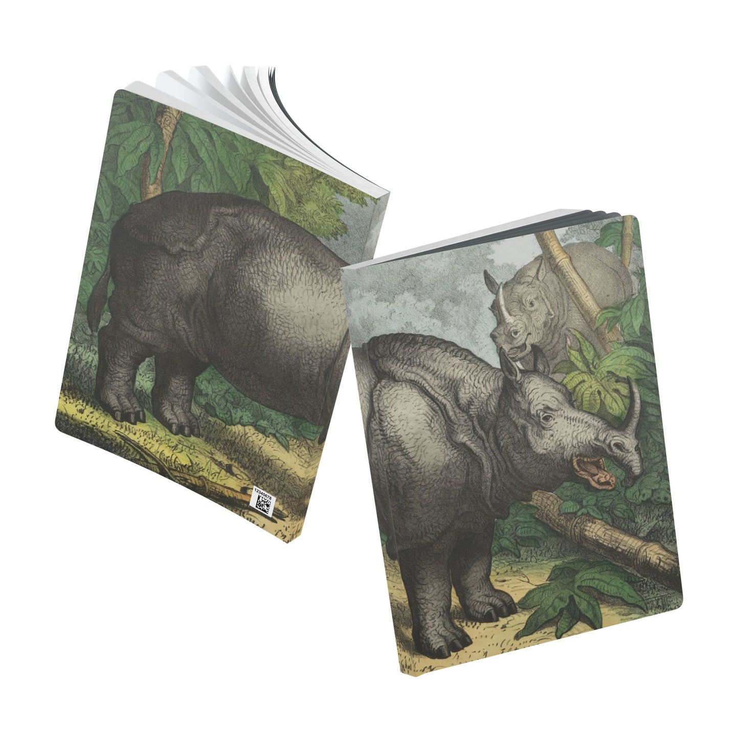 Softcover Journal - Vintage rhino