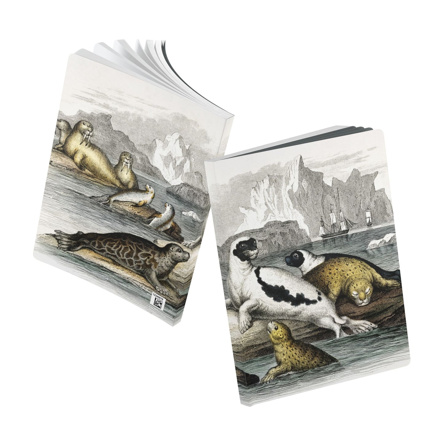 Softcover Journal - Boats and Seals