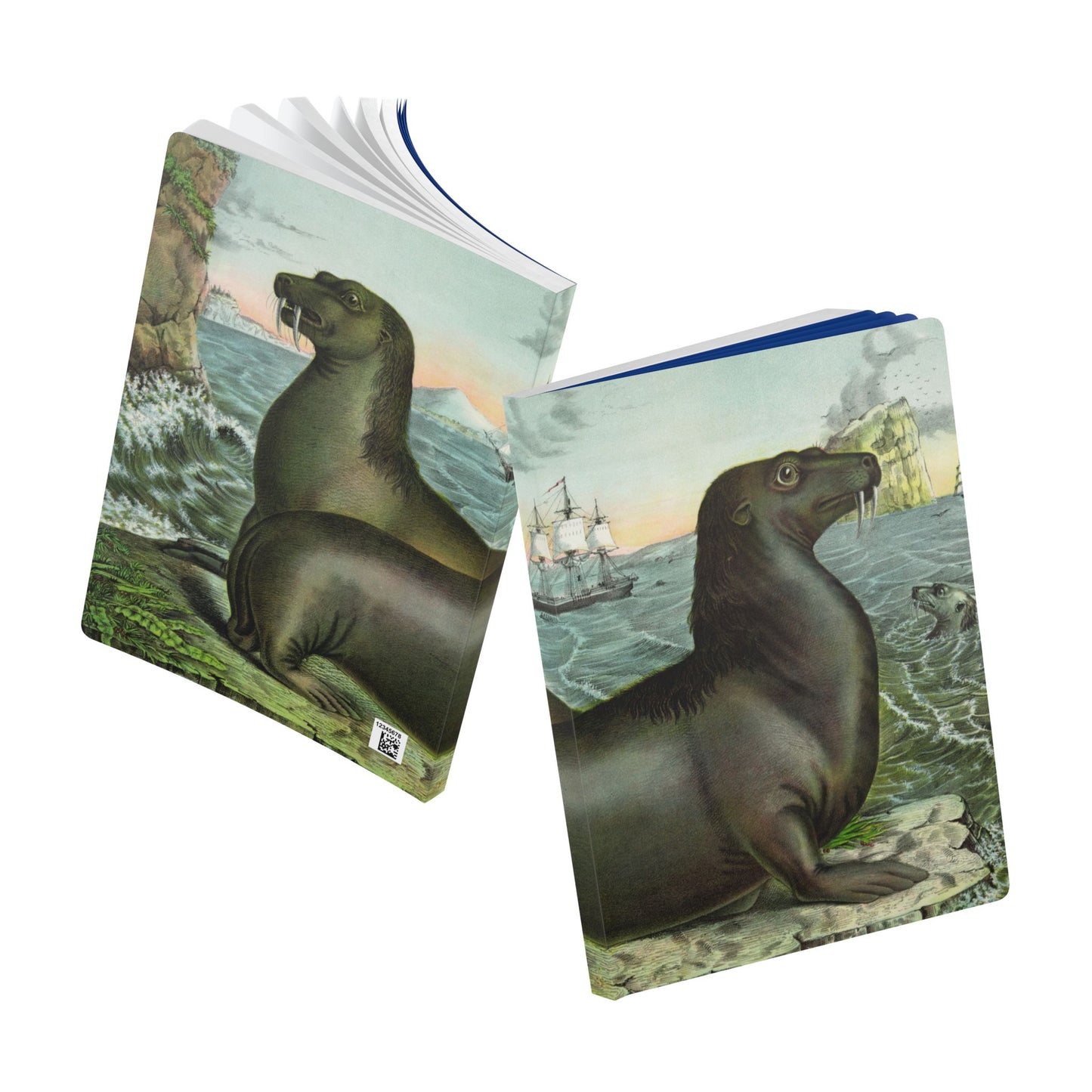 Softcover Journal - vintage seal