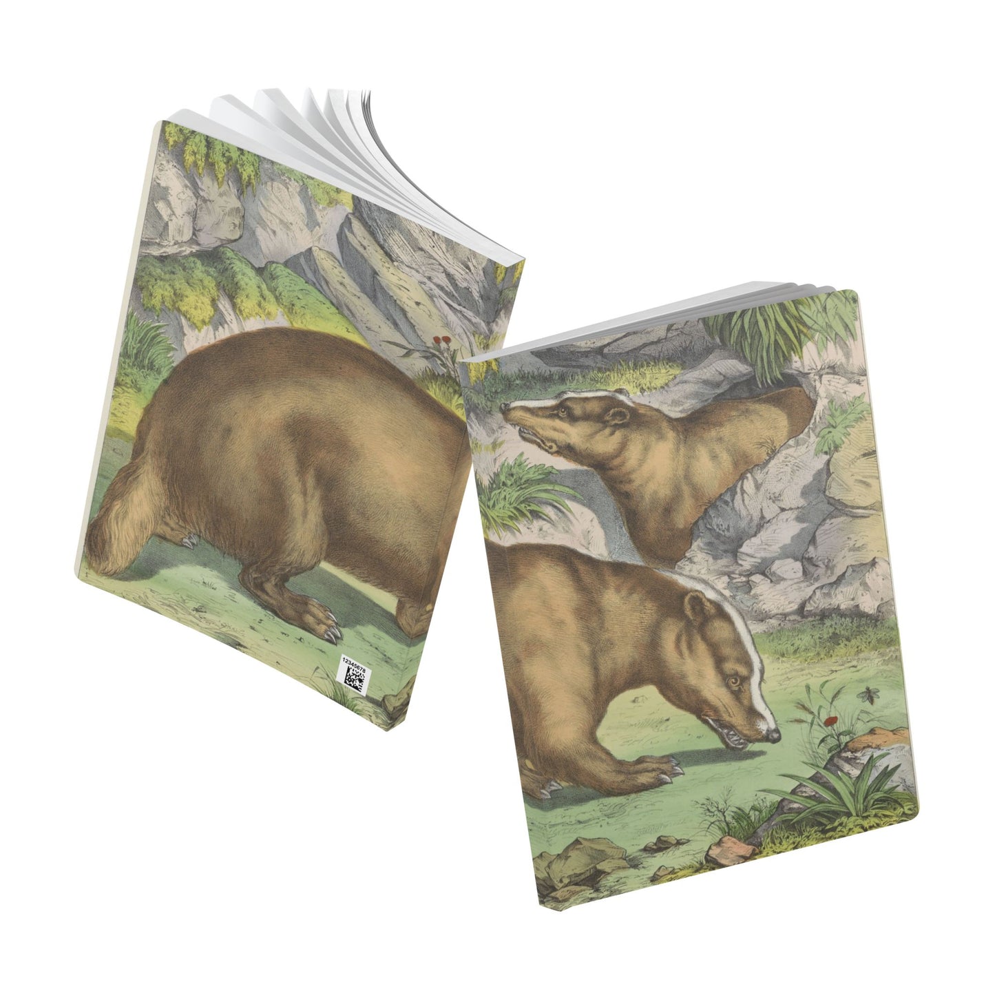 Softcover Journal - vintage badger