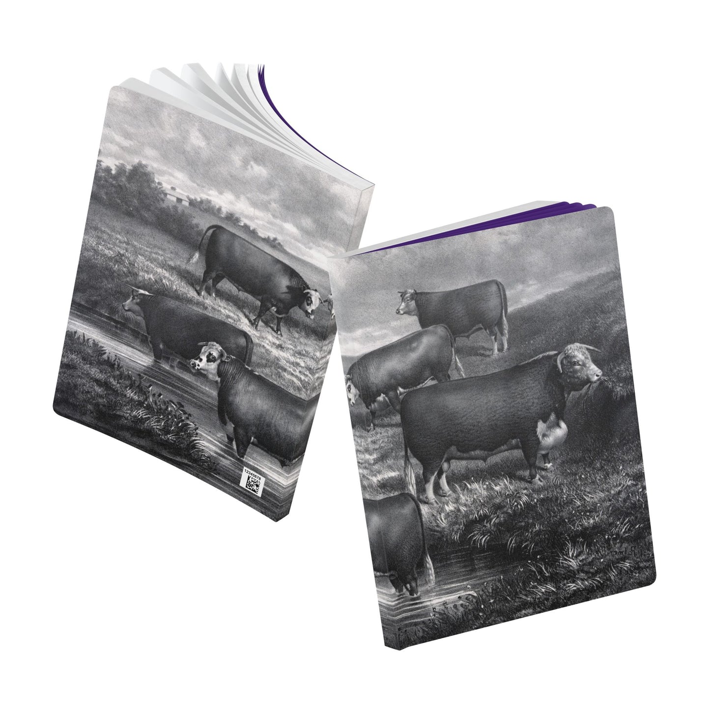 Copy of Softcover Journal - vintage cows