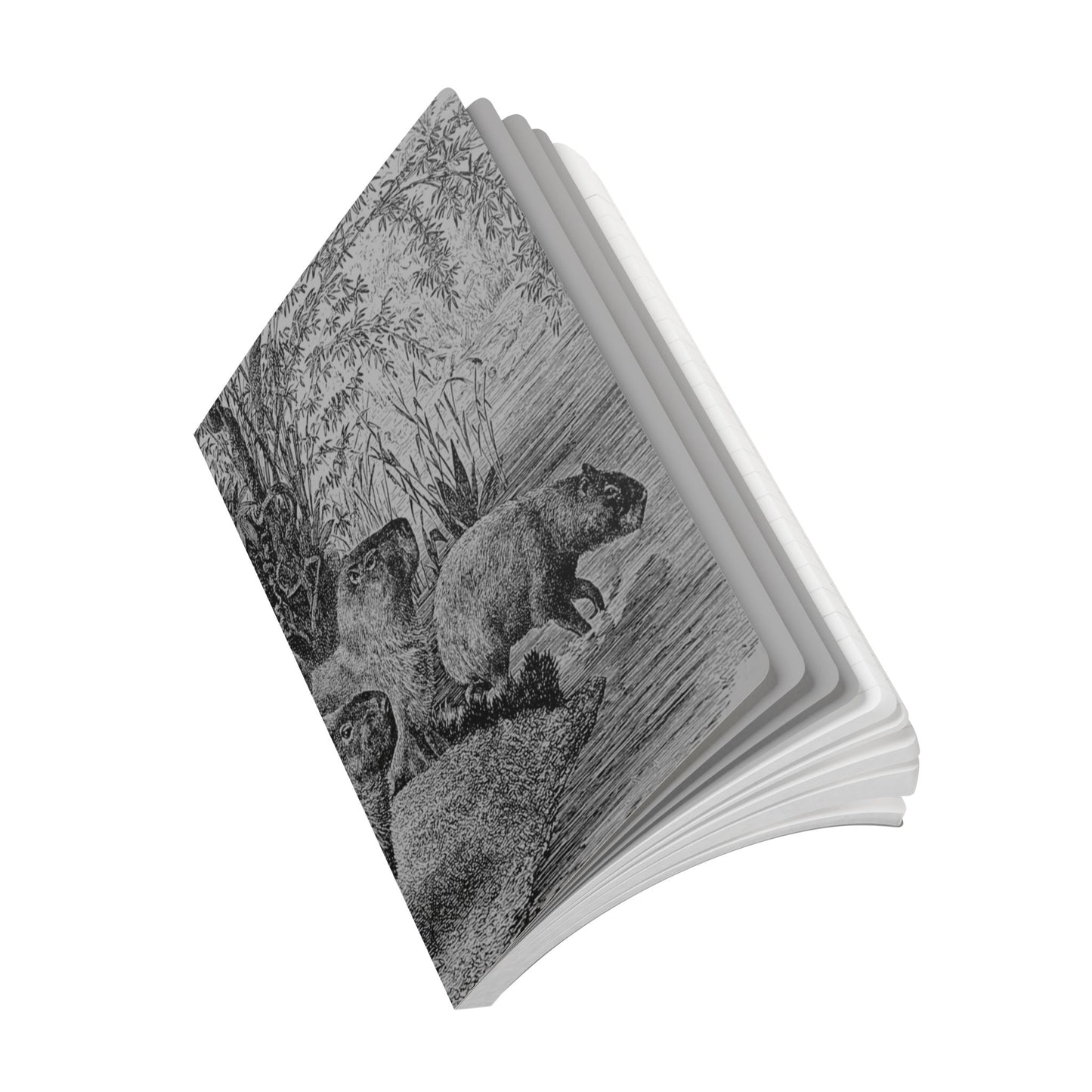Softcover Journal - vintage capybara illustration