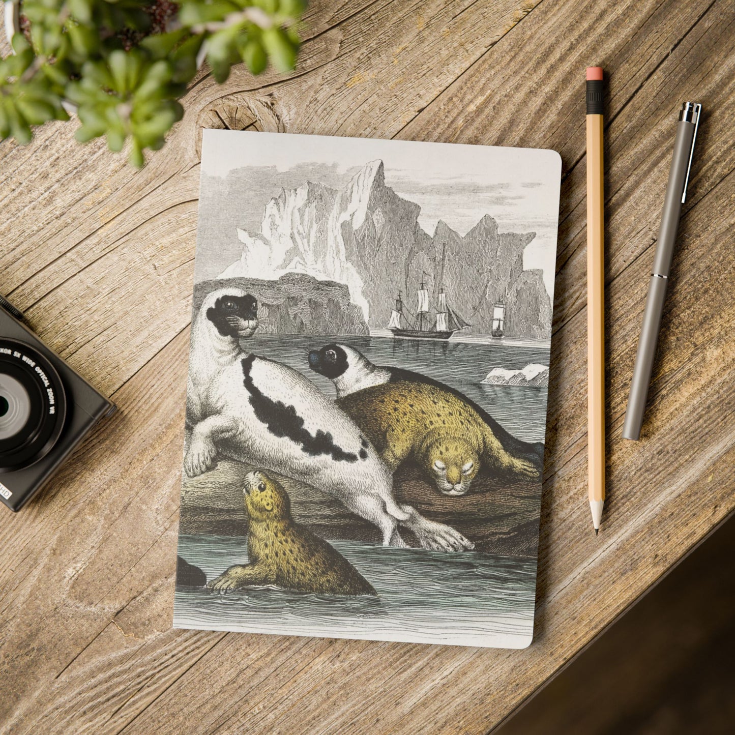 Softcover Journal - Boats and Seals
