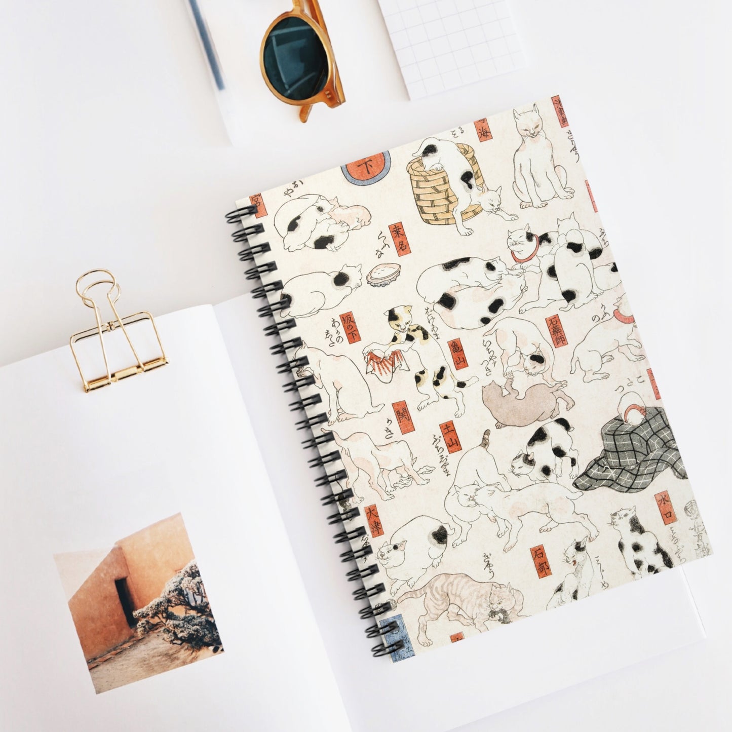 Spiral Notebook - Japanese cats