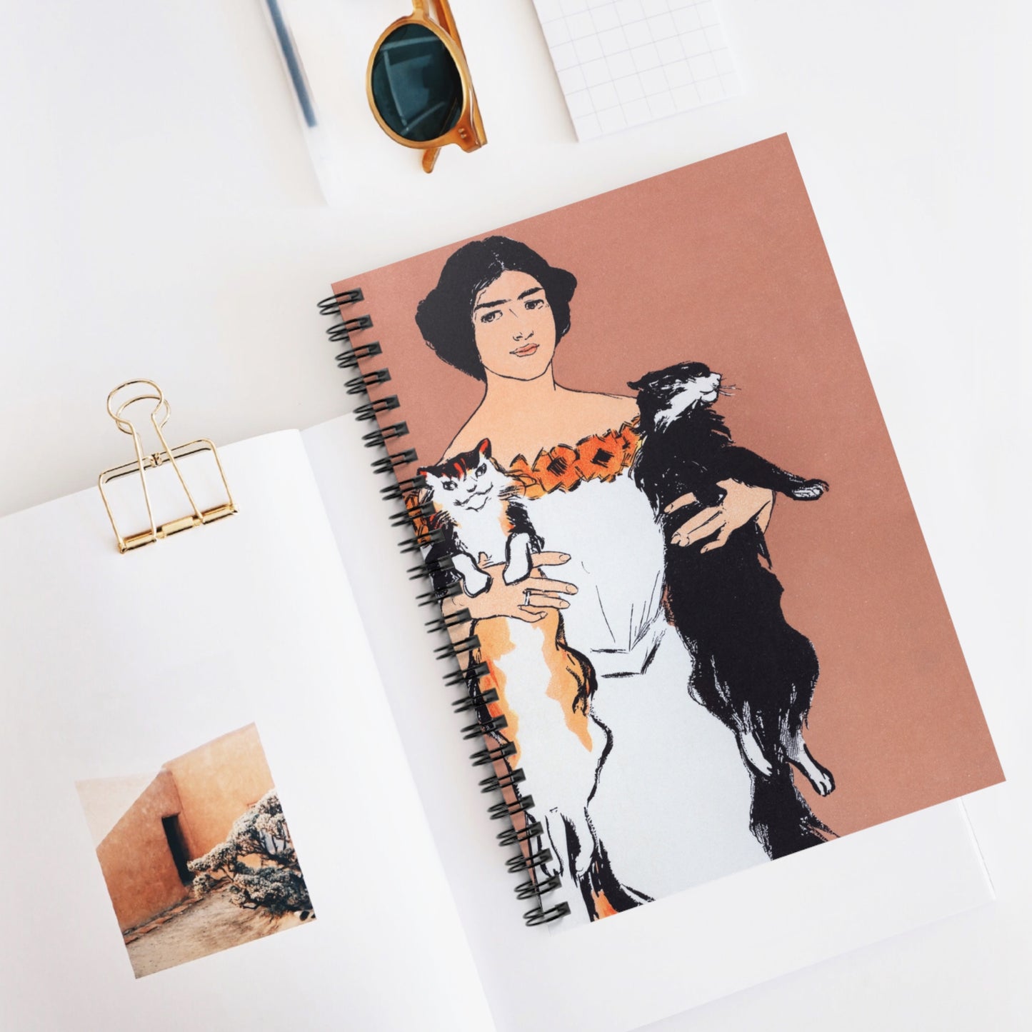 Spiral Notebook - Cat lady