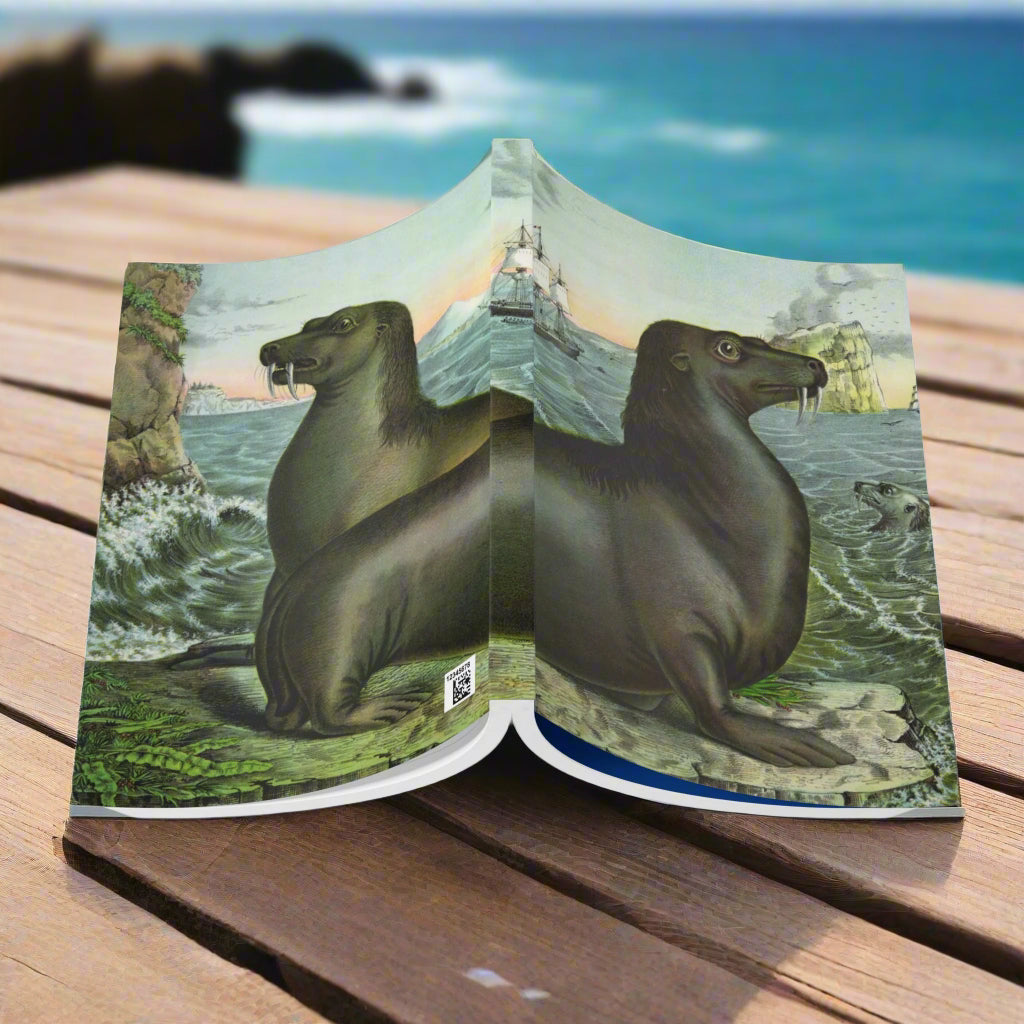 Softcover Journal - vintage seal
