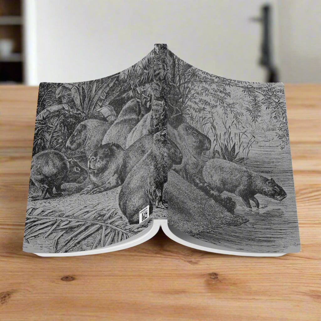 Softcover Journal - vintage capybara illustration
