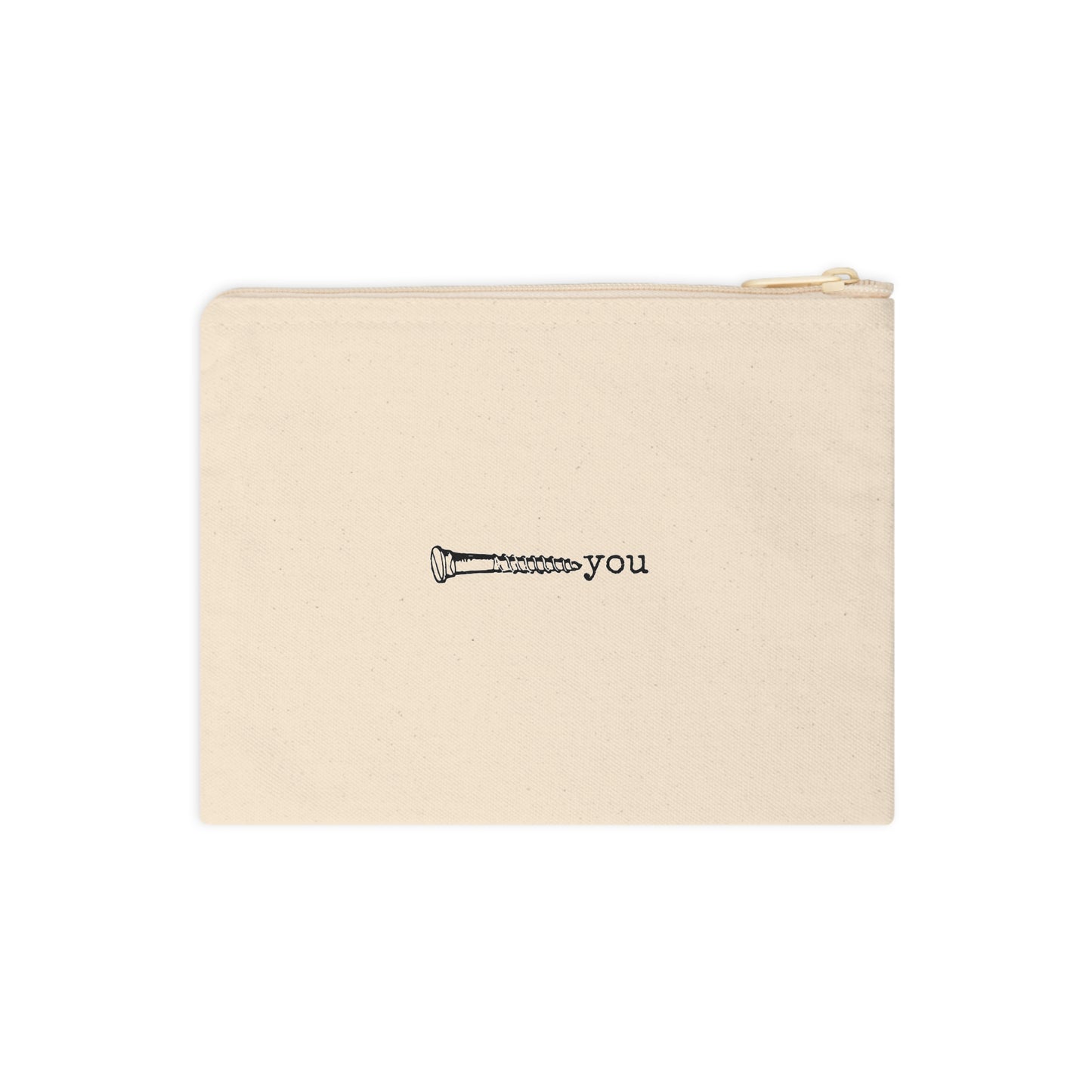 Canvas zip bag - screw you