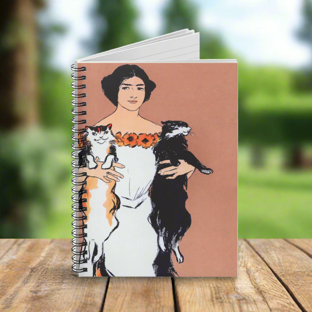 Spiral Notebook - Cat lady