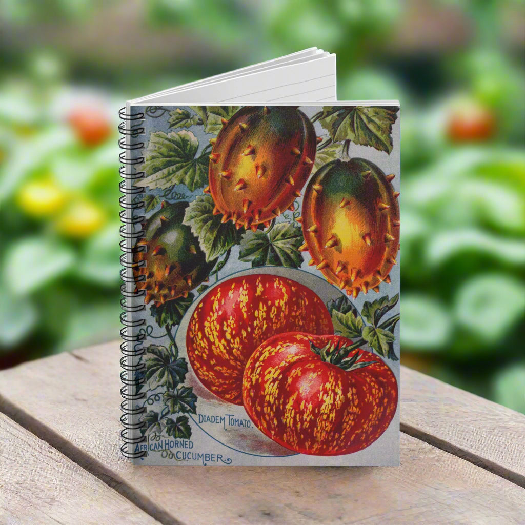 Spiral Notebook - African horned tomato