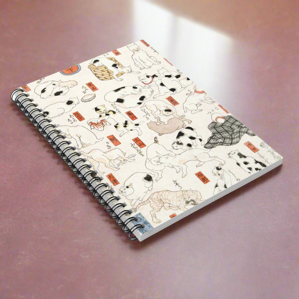 Spiral Notebook - Japanese cats