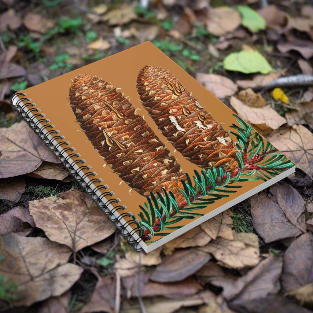 Spiral Notebook - Pinecones