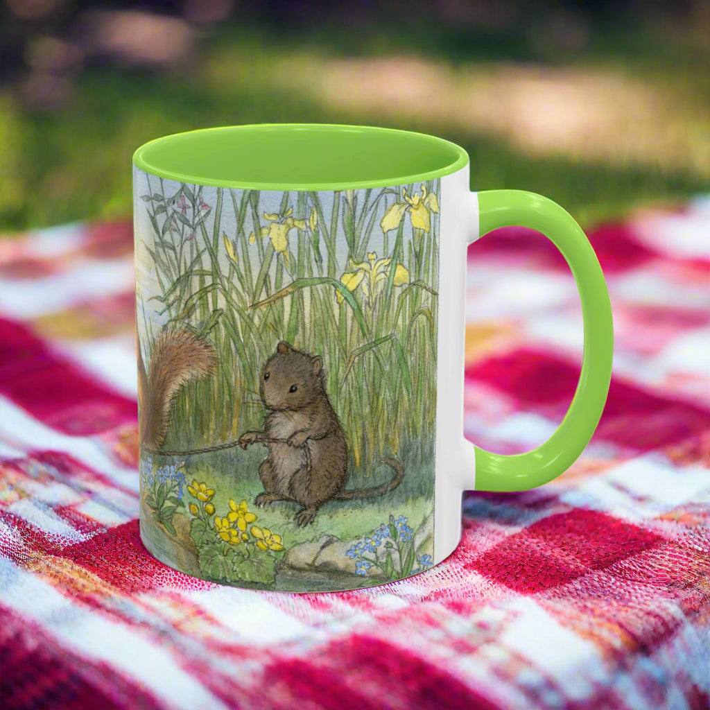 woodland animal whimsical enchanting squirrel Molly Brett mug drinkware tea coffee