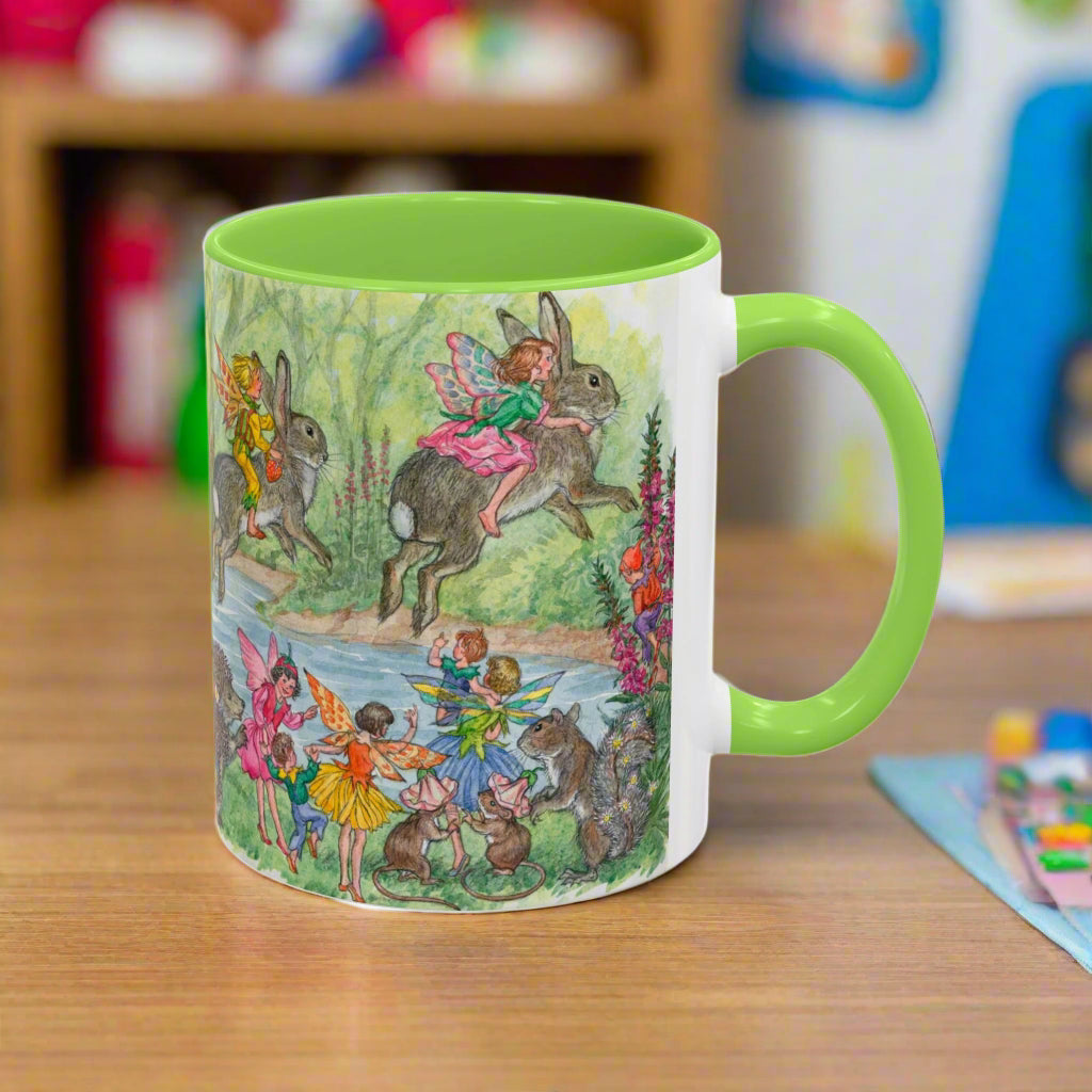 woodland fairy illustration Molly Brett Beatrix Potter mug coffee tea drinkware housewarming